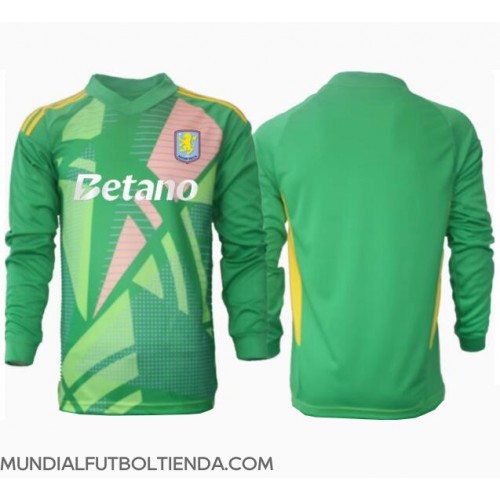 Camiseta Aston Villa Portero Primera Equipación Replica 2024-25 mangas largas